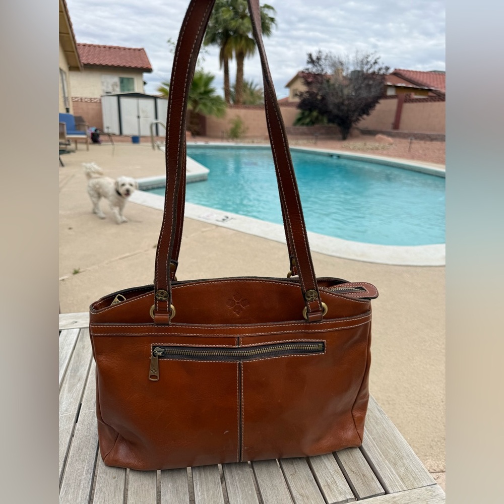 Patricia Nash Heritage Collection Poppy Satchel Leather Bag!